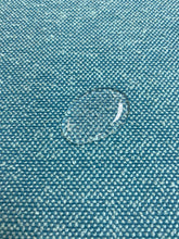 Load image into Gallery viewer, Designer MCM Mid Century Modern Turquoise Teal Blue Textured Crypton Upholstery Fabric WHS 3891