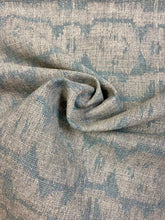 Load image into Gallery viewer, Reversible Perennials Bluestone Blue Grey Abstract Taupe Beige Outdoor Fabric STA 3082