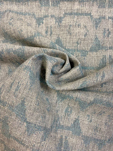 Reversible Perennials Bluestone Blue Grey Abstract Taupe Beige Outdoor Fabric STA 3082