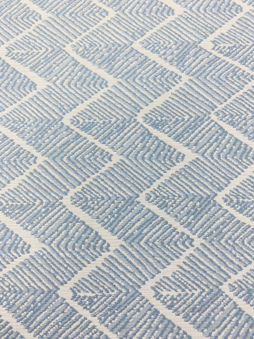 1.5 Yard of Kravet Breezway Chambray Blue Chevron Upholstery Drapery Fabric WHS 3849