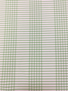 Schumacher Bergen Plaid Green Cream Check Cotton Upholstery Fabric WHS 3560