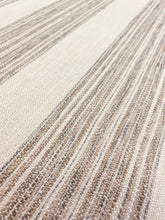 Load image into Gallery viewer, Designer Water &amp; Stain Resistant Beige Sage Cream Grey Stripe Upholstery Fabric WHS 3625