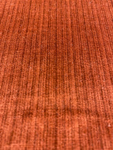 Load image into Gallery viewer, Designer Copper Brown Strie Water &amp; Stain Resistant Velvet Upholstery Fabric STA 3460