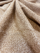 Load image into Gallery viewer, Designer Wheat Beige MCM Mid Century Modern Textured Chenille Upholstery Fabric WHS 3284