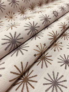 1.75 Yard Sunbrella Mayer Spokes Meteor Grey Beige Brown Indoor Outdoor Water & Stain Resistant Upholstery Fabric WHS 3239