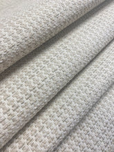 Load image into Gallery viewer, Designer MCM Mid Century Modern Beige Cream Tweed Water &amp; Stain Resistant Upholstery Fabric