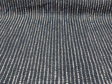 Load image into Gallery viewer, Mark Alexander Droplet Indigo Navy Blue White Abstract Hand Printed Linen Upholstery Drapery Fabric