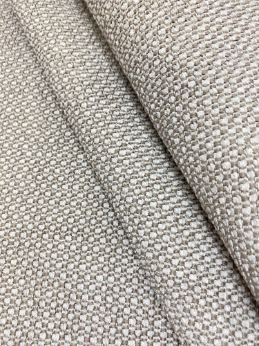Designer Taupe Cream Nubby MCM Mid Century Modern Upholstery Fabric WHS 4124