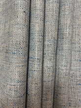 Load image into Gallery viewer, Designer MCM Mid Century Modern Denim Blue Grey Tweed Upholstery Fabric WHS 4076