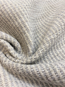 Designer Water & Stain Resistant Grey MCM Mid Century Modern Chenille Upholstery Fabric WHS 4063