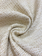 Load image into Gallery viewer, Designer MCM Mid Century Modern Cream Beige Woven Tweed Water &amp; Stain Resistant Upholstery Fabric WHS 4235