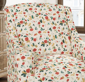 Stain Resistant Teal Olive Green Cream Red Navy Blue Floral Upholstery Drapery Fabric CF