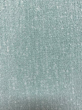 Load image into Gallery viewer, 1.8 Yard Designer Aqua Teal Performance Chenille Water &amp; Stain Resistant Upholstery Fabric WHS 4232Copy of 1 1/3 Yds Stain Resistant Aqua Blue Beige Chevron Chenille Upholstery Fabric