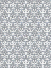 Load image into Gallery viewer, Off White Navy Blue Linen Cotton Botanical Upholstery Drapery Fabric FB