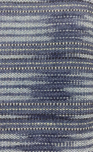 Load image into Gallery viewer, William Yeoward Lipari Ocean Navy Blue Linen Ikat Stripe Upholstery Fabric STA 3743