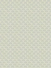 Load image into Gallery viewer, Cotton Fan Seafoam Blue Geometric Upholstery Drapery Fabric FB