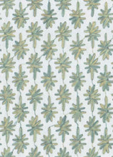 Load image into Gallery viewer, White Seafoam Green Beige Embroidered Drapery Fabric FB