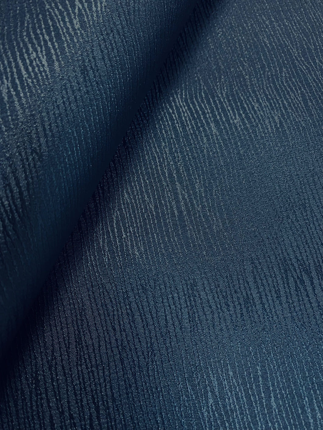 Designer Navy Blue Textured Faux Leather Upholstery Vinyl WHS 4100