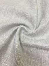 Load image into Gallery viewer, Designer Heavy Duty Belgian Linen Silver Grey Water Resistant Upholstery Fabric WHS 3904