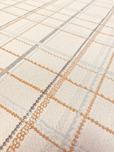Load image into Gallery viewer, Burch Fabric 1011387 Newsprint Crypton Beige Grey Blue Caramel Plaid Water &amp; Stain Resistant Upholstery Fabric WHS 3842