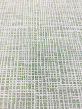 Load image into Gallery viewer, Designer Water &amp; Stain Resistant MCM Mid Century Modern Off White Green Upholstery Fabric STA 3689