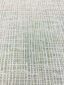 Designer Water & Stain Resistant MCM Mid Century Modern Off White Green Upholstery Fabric STA 3689