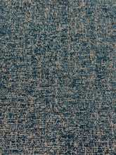Load image into Gallery viewer, Designer Water &amp; Stain Resistant Brown French Blue Botanical Upholstery Fabric WHS 3646