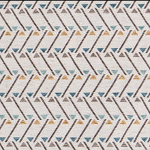 Load image into Gallery viewer, Heavy Duty Beige Green Grey Blue Geometric Abstract Upholstery Fabric CF