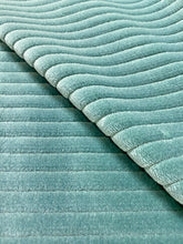 Load image into Gallery viewer, 1.6 Yard Cowtan + Tout Manuel Canovas Roma Aqua Teal Green Seafoam Courduroy Upholstery Fabric STA 3221