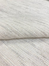 Load image into Gallery viewer, Designer Woven Linen Off White Grey Taupe Upholstery Fabric WHS 3111
