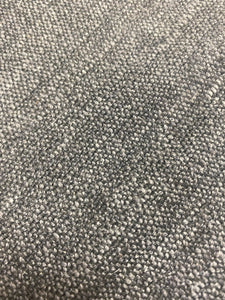 Designer Linen Silver Grey Upholstery Wool Speckled MCM Mid Century Modern Tweed Water & Stain Resistant Drapery Fabric WHS 3100