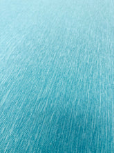 Load image into Gallery viewer, Indoor Outdoor Aqua Blue Canvas Water &amp; Stain Resistant MCM Mid Century Modern Textured Upholstery Drapery Fabric STA 3271