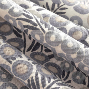 Stain Resistant Grey Lavender Cream Taupe Botanical Upholstery Drapery Fabric FB