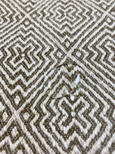 Load image into Gallery viewer, 1.25 Yard Designer Woven Beige Taupe Geometric Water &amp; Stain Resistant Upholstery Fabric WHS 3328