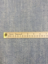 Load image into Gallery viewer, Designer Grey Greek Key Water &amp; Stain Resistant Diamond Geometric Upholstery Fabric WHS 3096