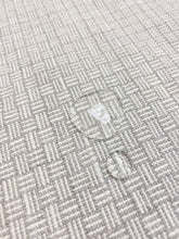 Load image into Gallery viewer, Designer Water &amp; Stain Resistant Indoor Outdoor Grey White Geometric Lattice MCM Mid Century Modern Upholstery Fabric WHS 3845