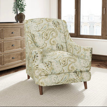 Load image into Gallery viewer, Heavy Duty Grey Green Seafoam Paisley Upholstery Drapery Fabric CF