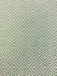 Brunschwig & Fils Emburn Woven Apple Green Cream Geometric Upholstery Fabric WHS 4062