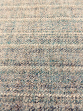 Load image into Gallery viewer, 1.6 Yds Designer Seafoam Blue Stripe Wool Upholstery Fabric WHS 3208