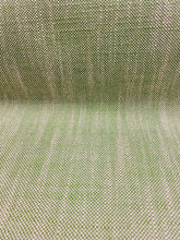 Load image into Gallery viewer, Clarke and Clarke Biarritz Moss Water &amp; Stain Resistant Green Taupe MCM Mid Century Modern Tweed Upholstery Drapery Fabric STA 3341