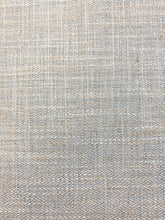 Load image into Gallery viewer, Designer Aqua Blue Beige Herringbone MCM Mid Century Modern Upholstery Drapery Fabric WHS 4040
