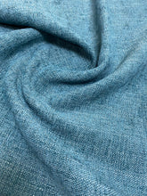 Load image into Gallery viewer, Teal Water &amp; Stain Resistant MCM Mid Century Modern Chenille Upholstery Fabric WHS 3608