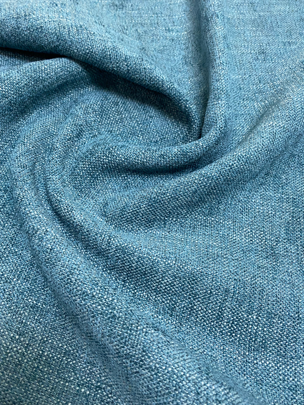 Teal Water & Stain Resistant MCM Mid Century Modern Chenille Upholstery Fabric WHS 3608