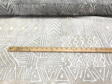 Load image into Gallery viewer, Water Stain Resistant Zarin Fabrics Aspara Beige Grey Off White Upholstery Drapery Fabric STA 3010