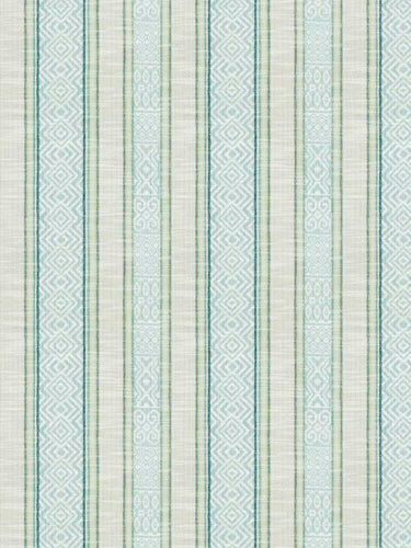 Fabricut 04759 Pool Seafoam Green Teal Stripe Water & Stain Resistant Indoor Outdoor Upholstery Fabric WHS 3321