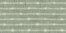 Load image into Gallery viewer, Seafoam Green Cream Rustic Woven Stripe Upholstery Drapery Fabric FB