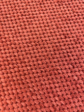 Load image into Gallery viewer, Designer Water &amp; Stain Resistant Rusty Red Chenille MCM Mid Century Modern Upholstery Fabric WHS 3781