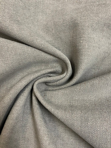 1.5 Yard Designer Water & Stain Resistant Grey MCM Mid Century Modern Chenille Upholstery Fabric WHS 4039