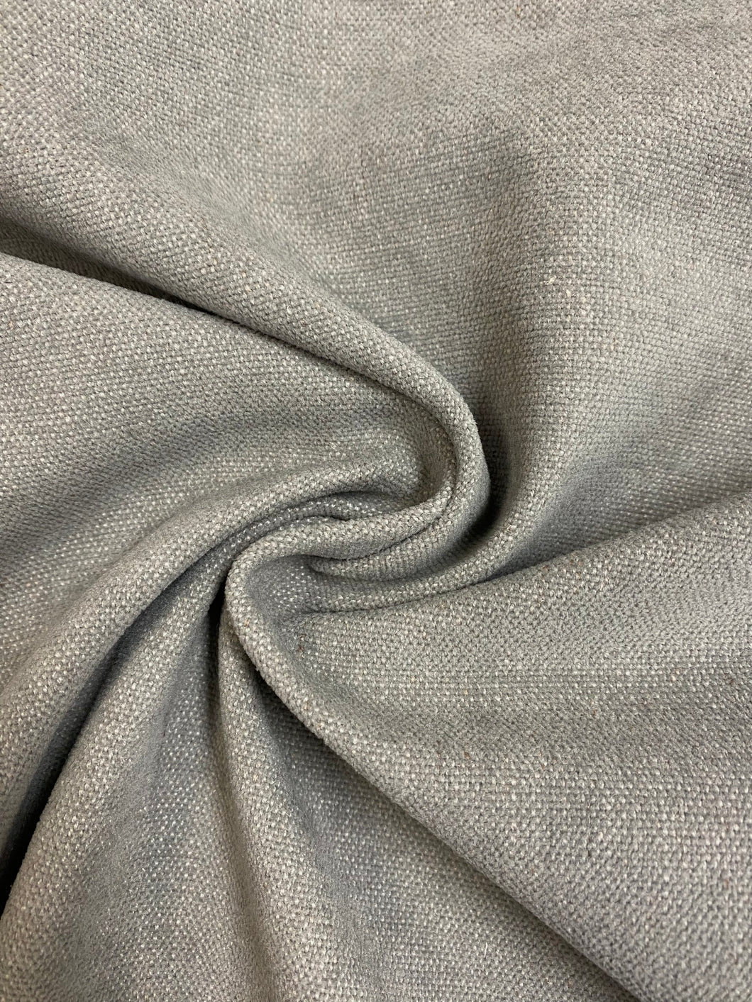 1.5 Yard Designer Water & Stain Resistant Grey MCM Mid Century Modern Chenille Upholstery Fabric WHS 4039