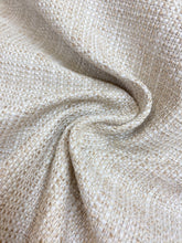 Load image into Gallery viewer, Designer Tweed Beige White Mid Century Modern Water &amp; Stain Resistant Upholstery Fabric STA 4011